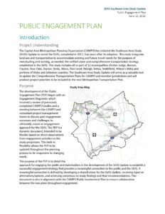 Southeast Area Study Public Engagement Plan